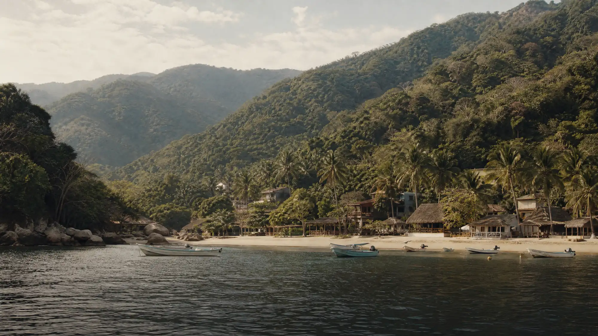 Yelapa is a car-free coastal village in Mexico. Visitors take a boat to hike to waterfalls, swim, and relax on the beach.